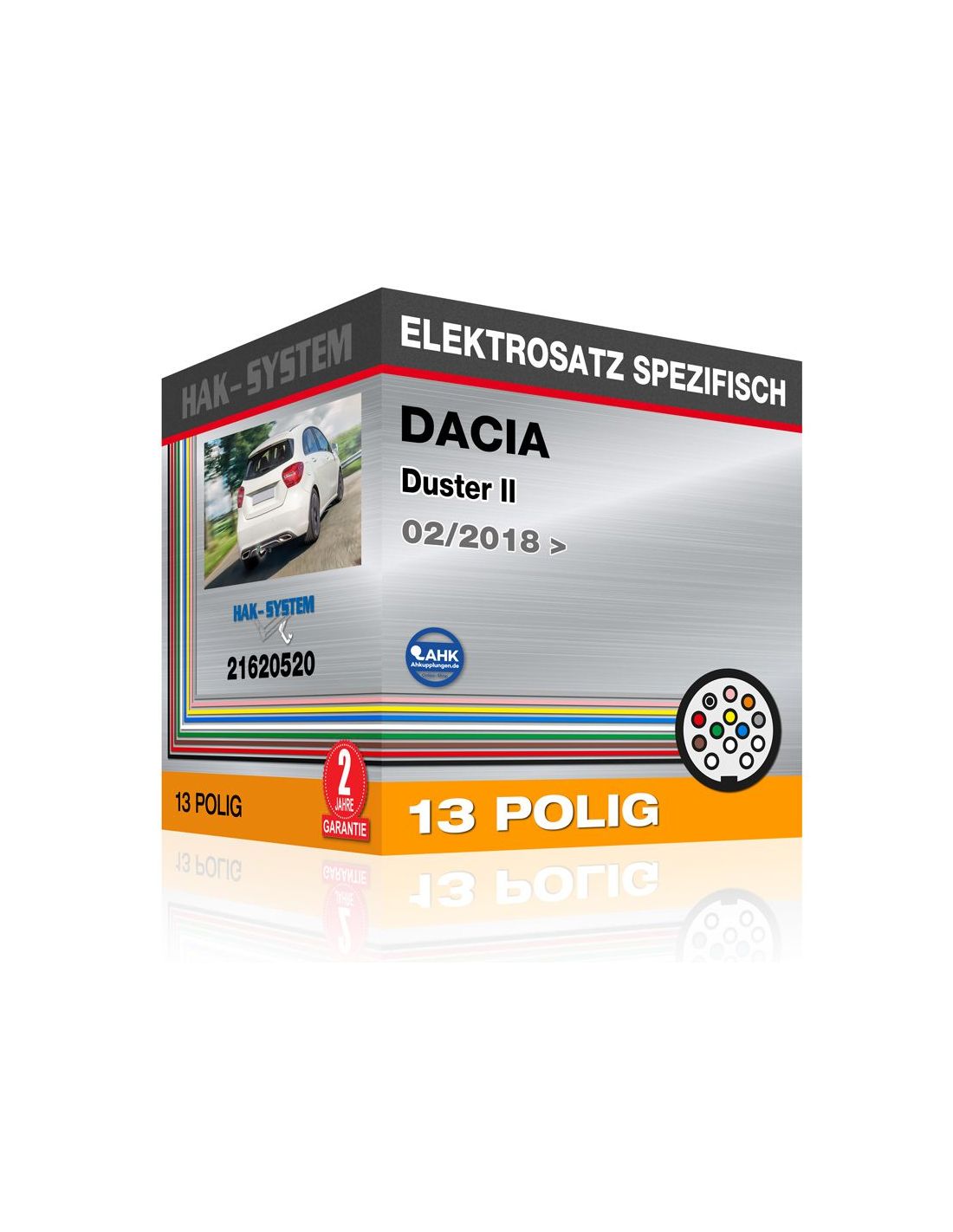 Fahrzeugspezifischer Elektrosatz für Anhängerkupplung DACIA Duster