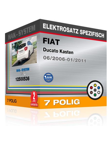 Fahrzeugspezifischer Elektrosatz FIAT Ducato Kasten, 2006, 2007, 2008, 2009, 2010, 2011 mit Parksensoren [7 polig]