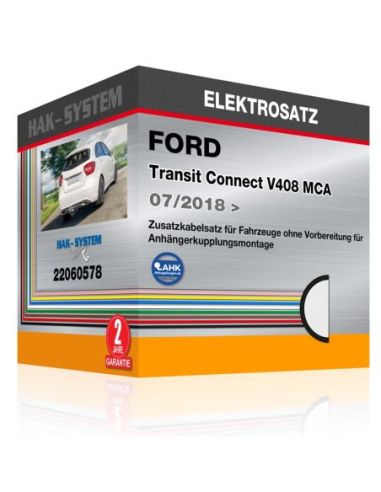 Zusatzkabelsatz für Fahrzeuge ohne Vorbereitung für Anhängerkupplungsmontage  FORD Transit Connect V408 MCA, 2018, 2019, 2020, 2