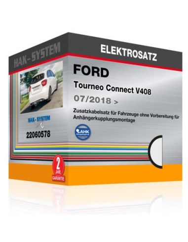 Zusatzkabelsatz für Fahrzeuge ohne Vorbereitung für Anhängerkupplungsmontage  FORD Tourneo Connect V408, 2018, 2019, 2020, 2021,