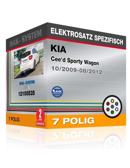 Fahrzeugspezifischer Elektrosatz für Anhängerkupplung KIA Cee'd Sporty Wagon, 2009, 2010, 2011, 2012 [7 polig]