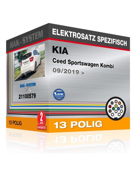 Fahrzeugspezifischer Elektrosatz KIA Ceed Sportswagen Kombi, 2019, 2020, 2021, 2022, 2023 Auto-Version mit Vorbereitung für Anhä
