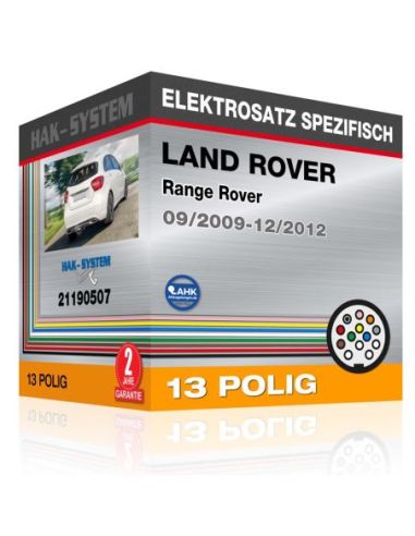 Fahrzeugspezifischer Elektrosatz für Anhängerkupplung LAND ROVER Range Rover, 2009, 2010, 2011, 2012 [13 polig]