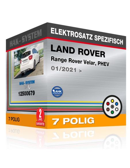 Fahrzeugspezifischer Elektrosatz für Anhängerkupplung LAND ROVER Range Rover Velar, PHEV, 2021, 2022, 2023 [7 polig]