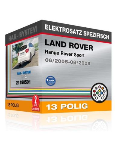 Fahrzeugspezifischer Elektrosatz für Anhängerkupplung LAND ROVER Range Rover Sport, 2005, 2006, 2007, 2008, 2009 [13 polig]