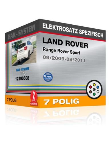 Fahrzeugspezifischer Elektrosatz für Anhängerkupplung LAND ROVER Range Rover Sport, 2009, 2010, 2011 [7 polig]