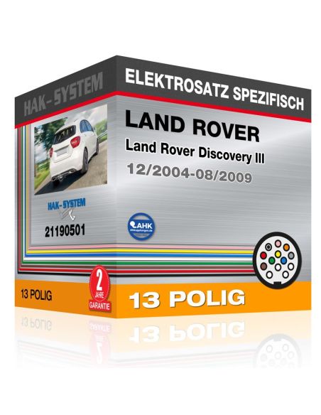 Fahrzeugspezifischer Elektrosatz für Anhängerkupplung LAND ROVER Land Rover Discovery III, 2004, 2005, 2006, 2007, 2008, 2009 [1