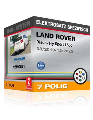 Fahrzeugspezifischer Elektrosatz für Anhängerkupplung LAND ROVER Discovery Sport L550, 2019, 2020 [7 polig]