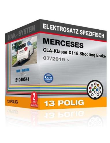 Fahrzeugspezifischer Elektrosatz für Anhängerkupplung MERCEDES CLA-Klasse X118 Shooting Brake, 2019, 2020, 2021, 2022, 2023 [13