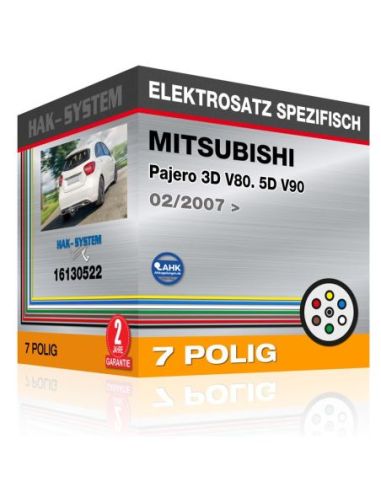 Fahrzeugspezifischer Elektrosatz für Anhängerkupplung MITSUBISHI Pajero 3D V80. 5D V90, 2007, 2008, 2009, 2010, 2011, 2012, 2013