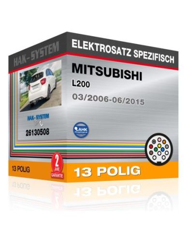 Fahrzeugspezifischer Elektrosatz für Anhängerkupplung MITSUBISHI L200, 2006, 2007, 2008, 2009, 2010, 2011, 2012, 2013, 2014, 201