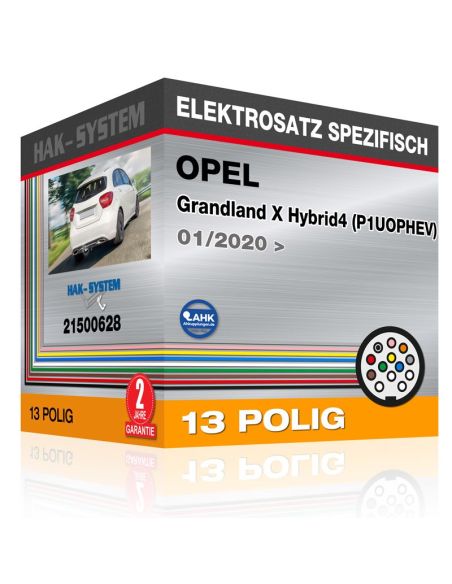 Fahrzeugspezifischer Elektrosatz OPEL Grandland X Hybrid4 (P1UOPHEV), 2020, 2021, 2022, 2023 Auto-Version ohne Vorbereitung für 