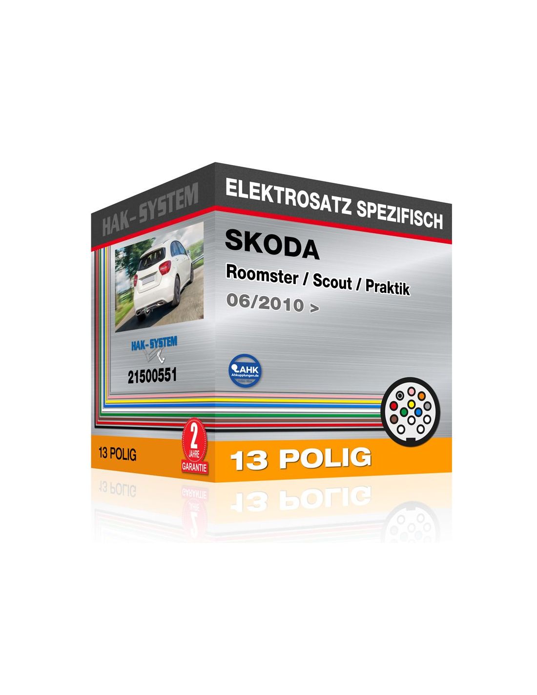 Dedicated towbar wiring kit SKODA Roomster / Scout / Praktik, 2010