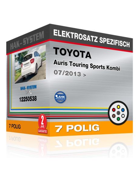 Fahrzeugspezifischer Elektrosatz für Anhängerkupplung TOYOTA Auris Touring Sports Kombi, 2013, 2014, 2015, 2016, 2017, 2018, 201