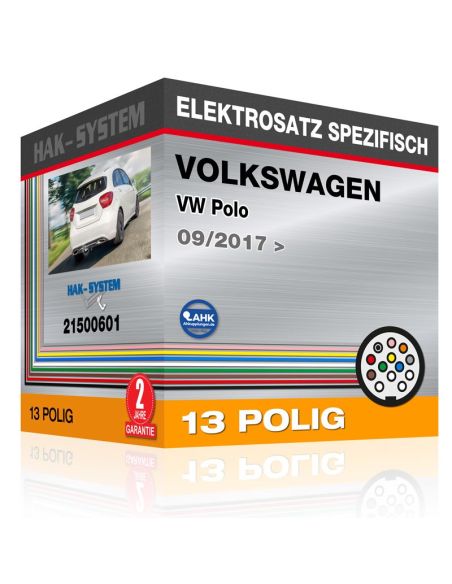 Fahrzeugspezifischer Elektrosatz für Anhängerkupplung VOLKSWAGEN VW Polo, 2017, 2018, 2019, 2020, 2021, 2022, 2023 [13 polig]