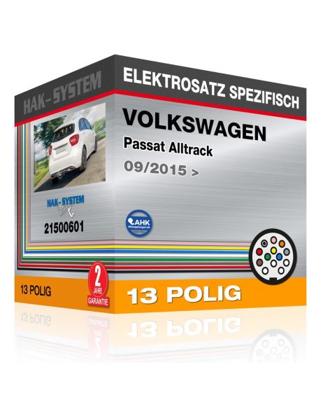 Fahrzeugspezifischer Elektrosatz für Anhängerkupplung VOLKSWAGEN Passat Alltrack, 2015, 2016, 2017, 2018, 2019, 2020, 2021, 2022
