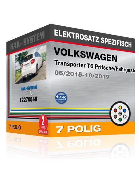 Fahrzeugspezifischer Elektrosatz VOLKSWAGEN Transporter T6 Pritsche/Fahrgestell, 2015, 2016, 2017, 2018, 2019 Auto-Version ohne 