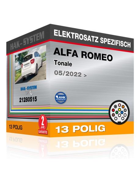 Fahrzeugspezifischer Elektrosatz für Anhängerkupplung ALFA ROMEO Tonale, 2022, 2023 [13 polig]