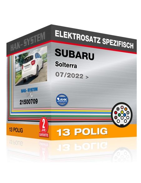 Fahrzeugspezifischer Elektrosatz für Anhängerkupplung SUBARU Solterra, 2022, 2023 [13 polig]