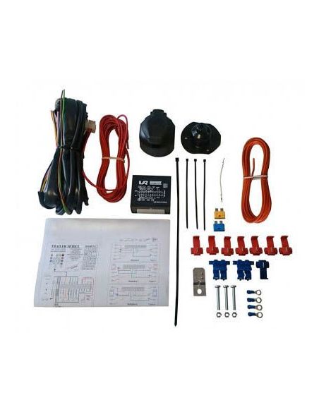 13 Pin towbar wiring kit/towing electrics, universal with module