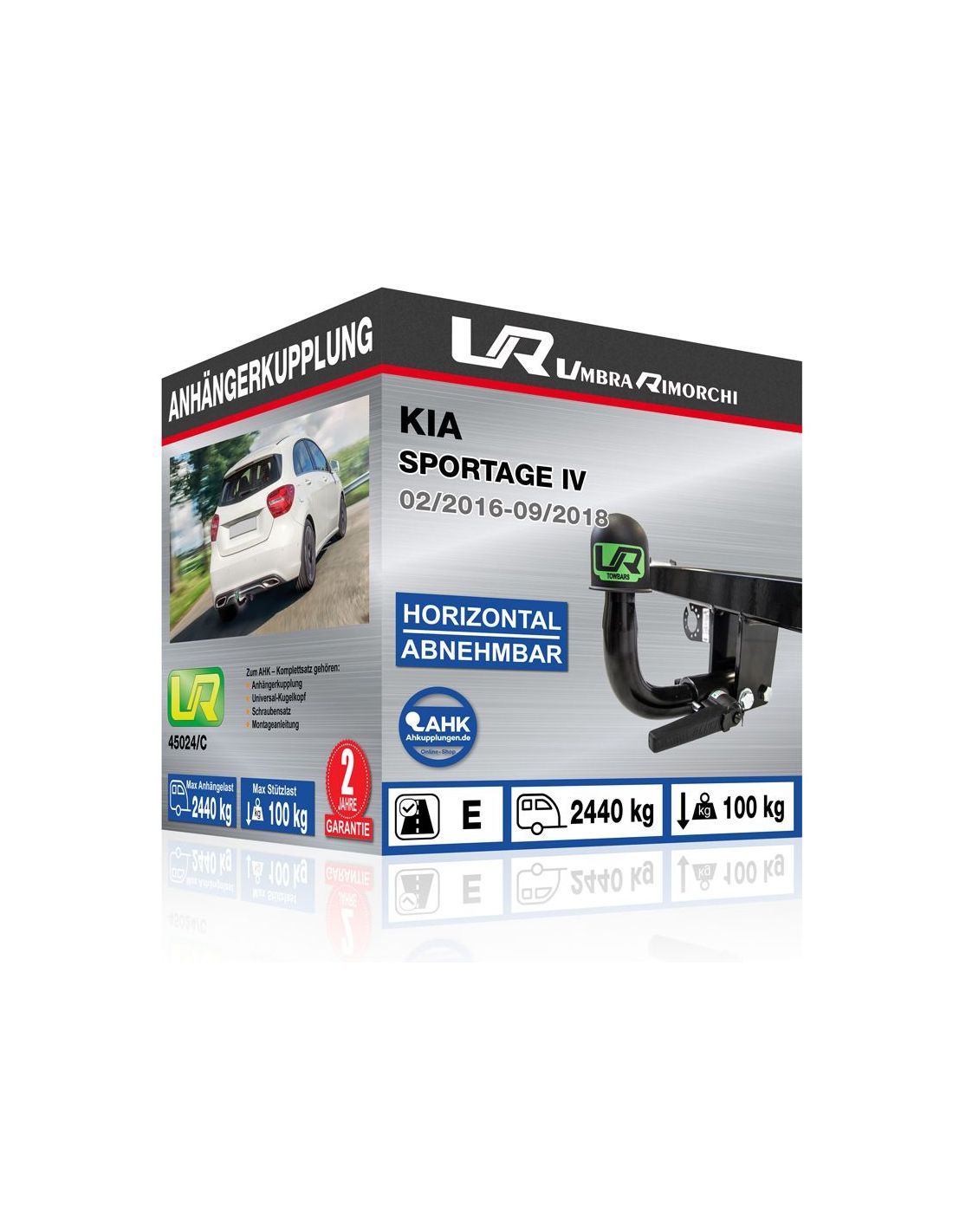 Anhängerkupplung für Kia SPORTAGE IV [SUV 2-4WD, GT-LINE] 2016