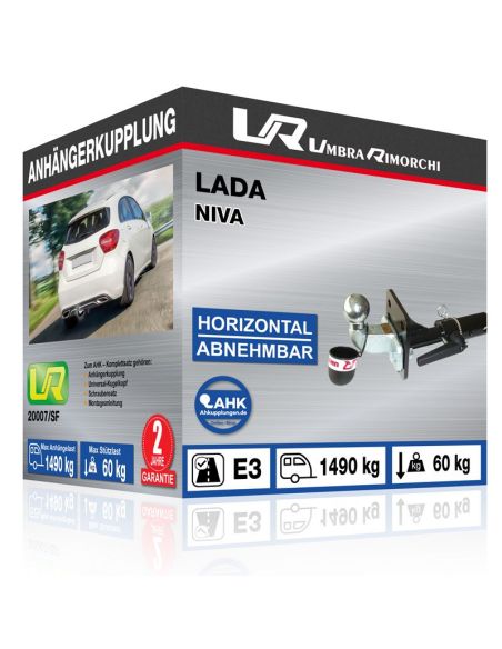 Anhängerkupplung für Lada NIVA horizontal abnehmbar