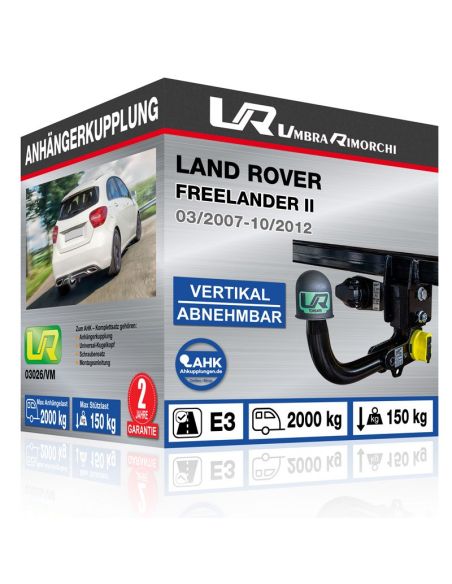 Anhängerkupplung für Land Rover FREELANDER II vertikal abnehmbar