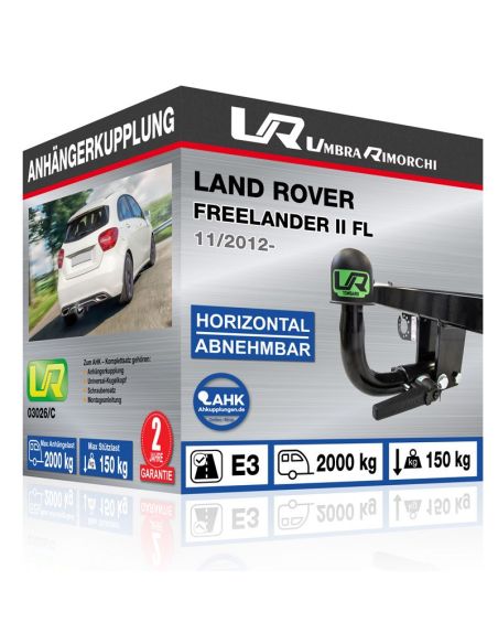 Anhängerkupplung für Land Rover FREELANDER II FL horizontal abnehmbar