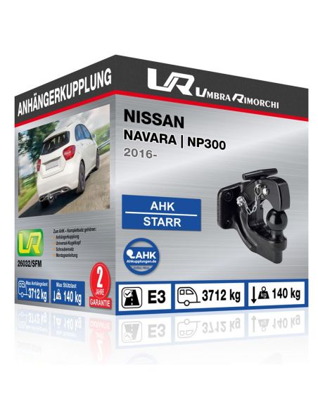 Anhängerkupplung für Nissan NAVARA | NP300 starr mit angeschraubtem Kugelkopf