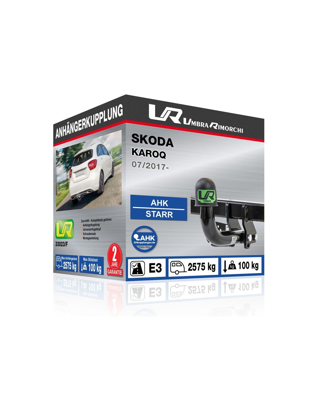 Anhängerkupplung für Skoda KAROQ [2-4WD, auch AdBlue-Version] 2017