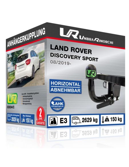 Anhängerkupplung für Land Rover DISCOVERY SPORT horizontal abnehmbar