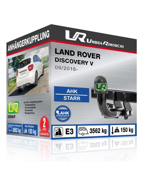 Anhängerkupplung für Land Rover DISCOVERY V starr mit angeschraubtem Kugelkopf