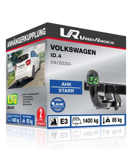 Anhängerkupplung für Volkswagen ID.4 starr mit angeschraubtem Kugelkopf