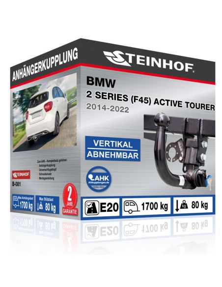 Anhängerkupplung für BMW 2 SERIES (F45) ACTIVE TOURER vertikal abnehmbar