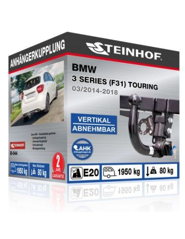 Anhängerkupplung für BMW 3 SERIES (F31) TOURING vertikal abnehmbar