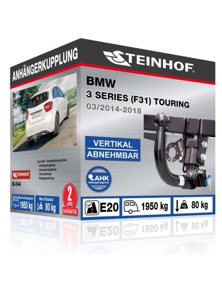 Anhängerkupplung für BMW 3 SERIES (F31) TOURING vertikal abnehmbar