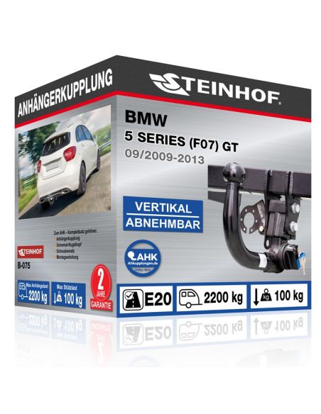 Anhängerkupplung für BMW 5 SERIES (F07) GT vertikal abnehmbar
