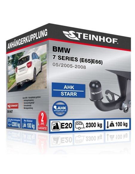 Anhängerkupplung für BMW 7 SERIES (E65|E66) starr mit angeschraubtem Kugelkopf