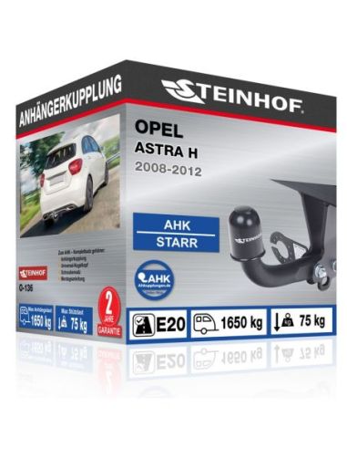 Anhängerkupplung für Opel ASTRA H starr mit angeschraubtem Kugelkopf