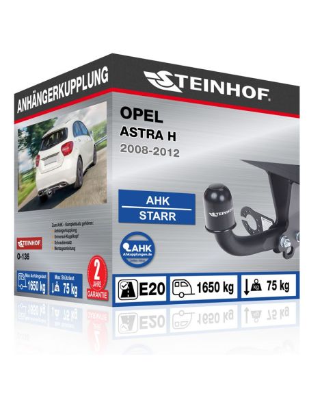 Anhängerkupplung für Opel ASTRA H starr mit angeschraubtem Kugelkopf