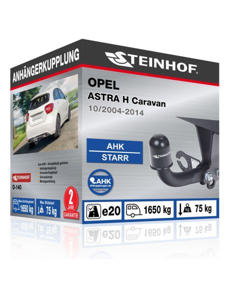 Anhängerkupplung für Opel ASTRA H Caravan starr mit angeschraubtem Kugelkopf