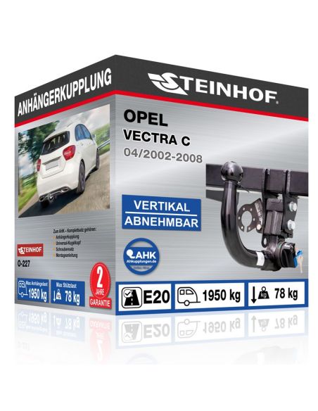 Anhängerkupplung für Opel VECTRA C vertikal abnehmbar