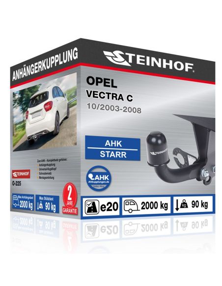 Anhängerkupplung für Opel VECTRA C starr mit angeschraubtem Kugelkopf