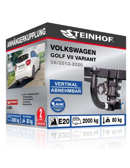 Anhängerkupplung für Volkswagen GOLF VII VARIANT vertikal abnehmbar