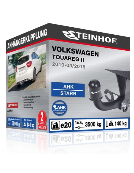 Anhängerkupplung für Volkswagen TOUAREG II starr mit angeschraubtem Kugelkopf