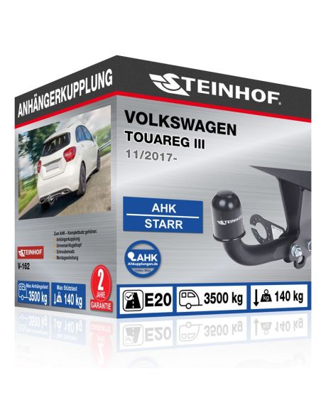 Anhängerkupplung für Volkswagen TOUAREG III starr mit angeschraubtem Kugelkopf