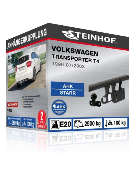 Anhängerkupplung für Volkswagen TRANSPORTER T4 mit starrem abschraubbarem Kugelkopf